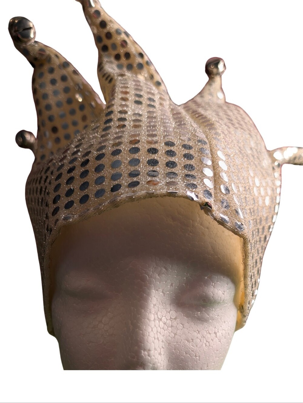 Sparkling Silver Jester Headpiece - Women's Accessory
